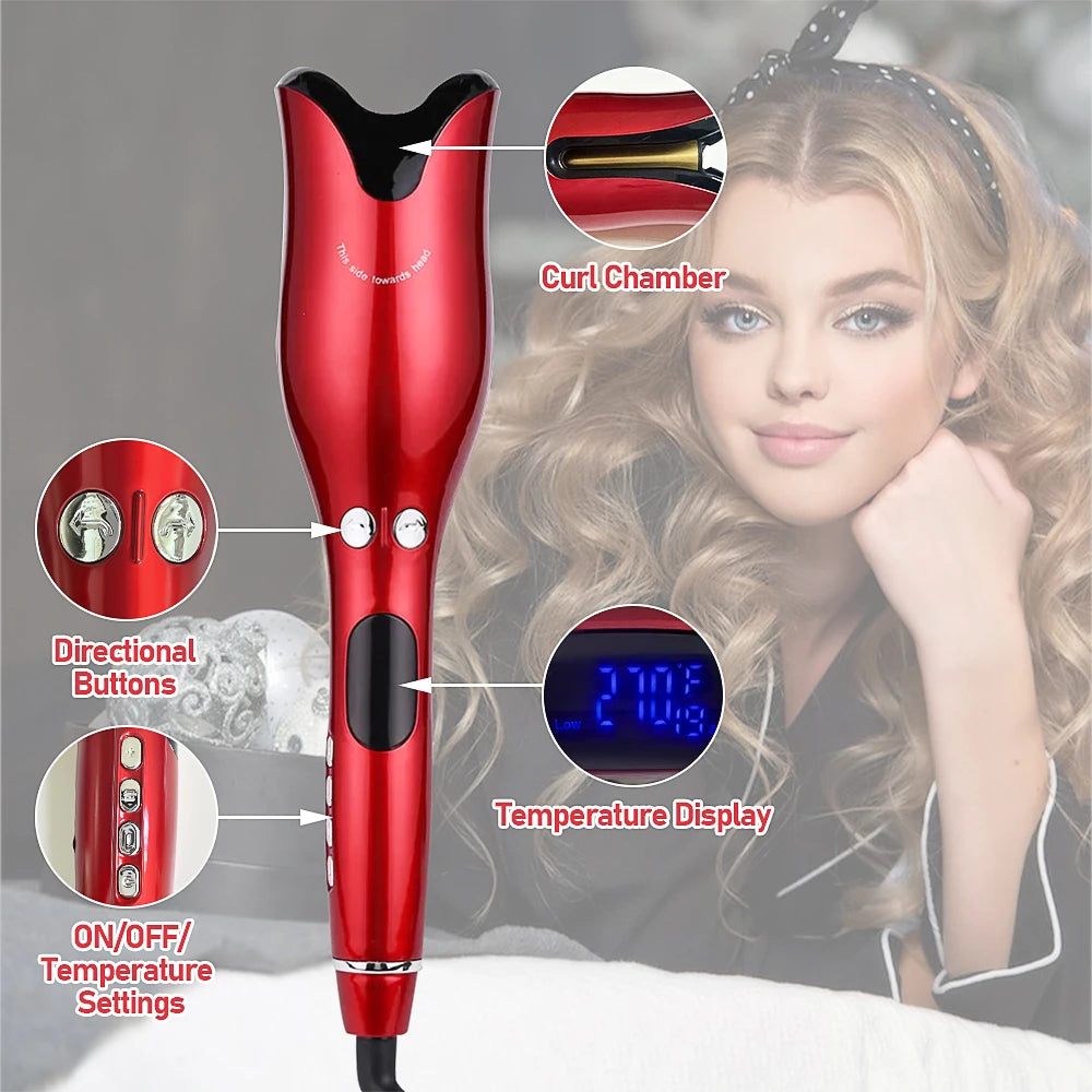 Red Rosey Swirly Styler